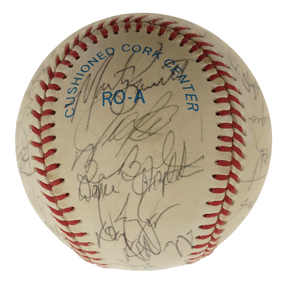 1986 Boston Red Sox American League Champions Team-Signed Baseball with Seaver, Boggs, and Clemens