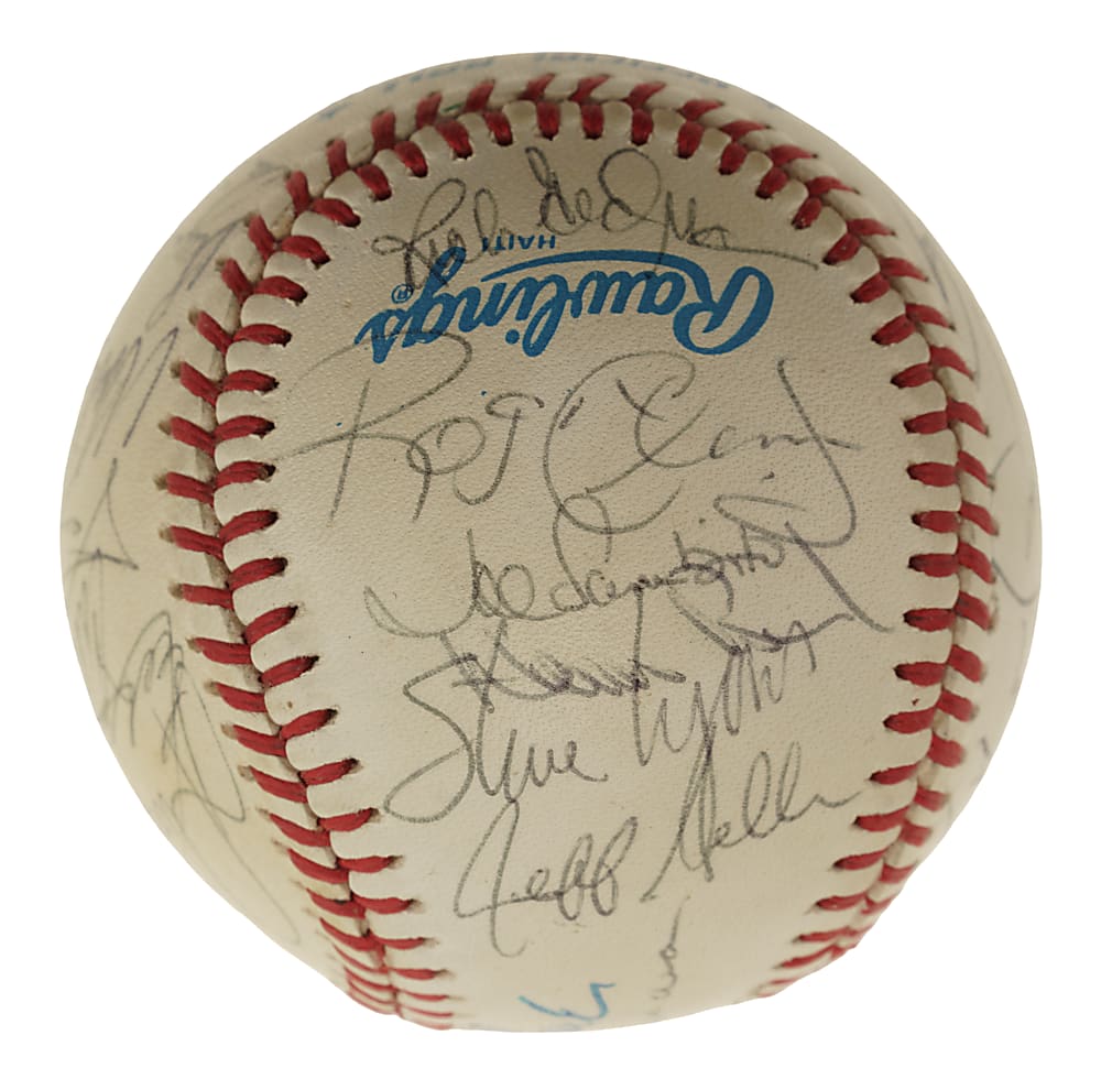 1986 Boston Red Sox American League Champions Team-Signed Baseball with Seaver, Boggs, and Clemens