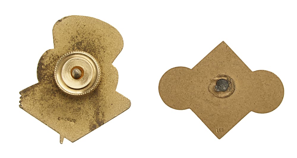 1956 and 1958 World Series Press Pin Pair