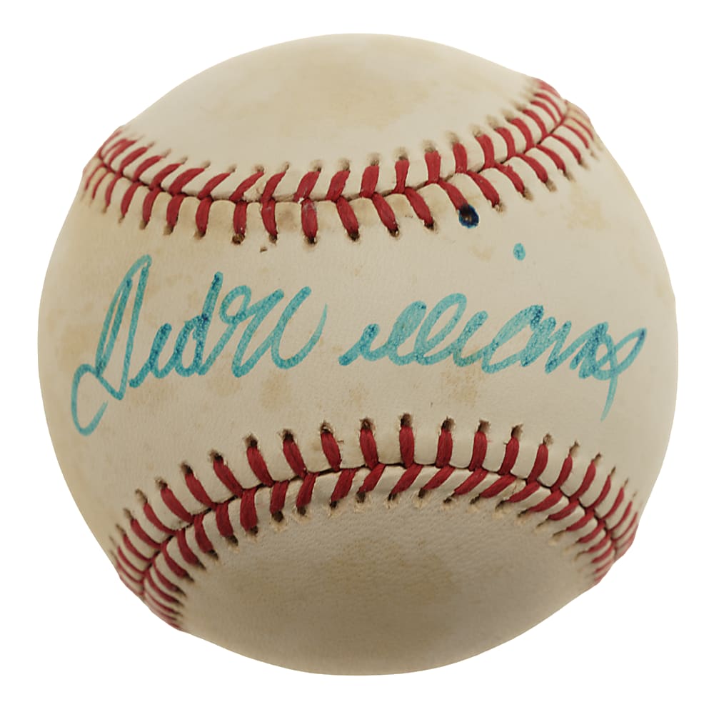 Ted Williams Single-Signed Baseball - JSA