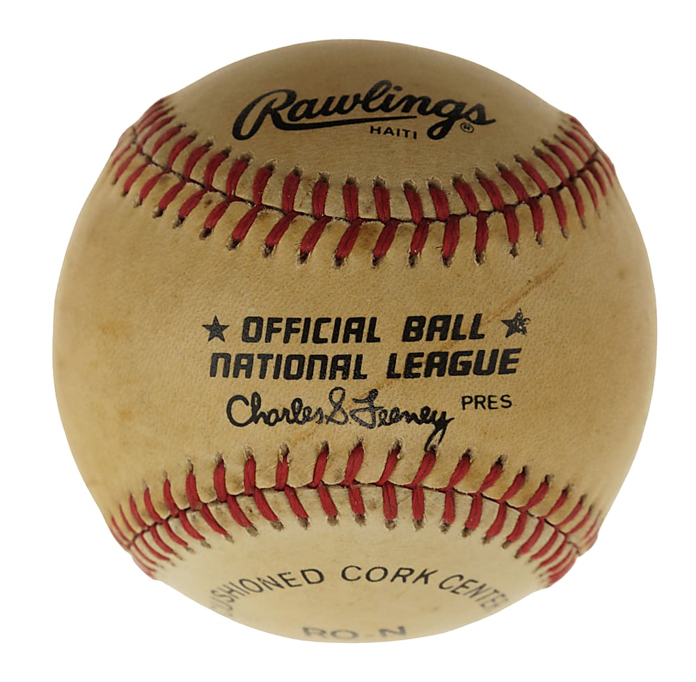 Hank Aaron Single-Signed Baseball