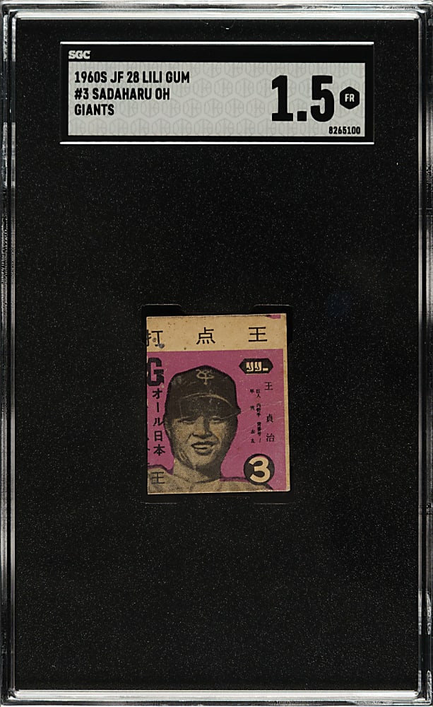 1960s Lili Gum JF28 #3 Sadaharu Oh SGC FAIR 1.5
