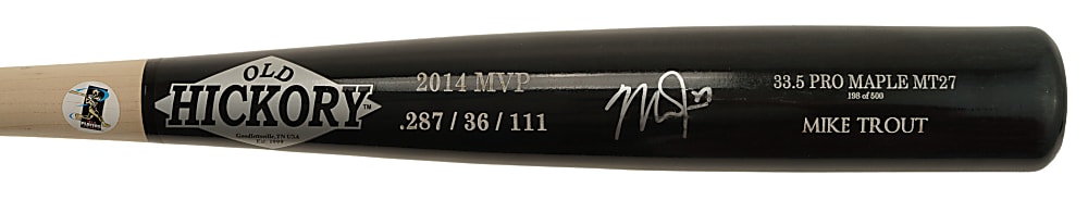 Mike Trout Signed Bat - PSA/DNA and MLB