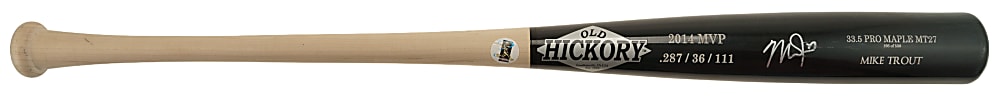 Mike Trout Signed Bat - PSA/DNA and MLB