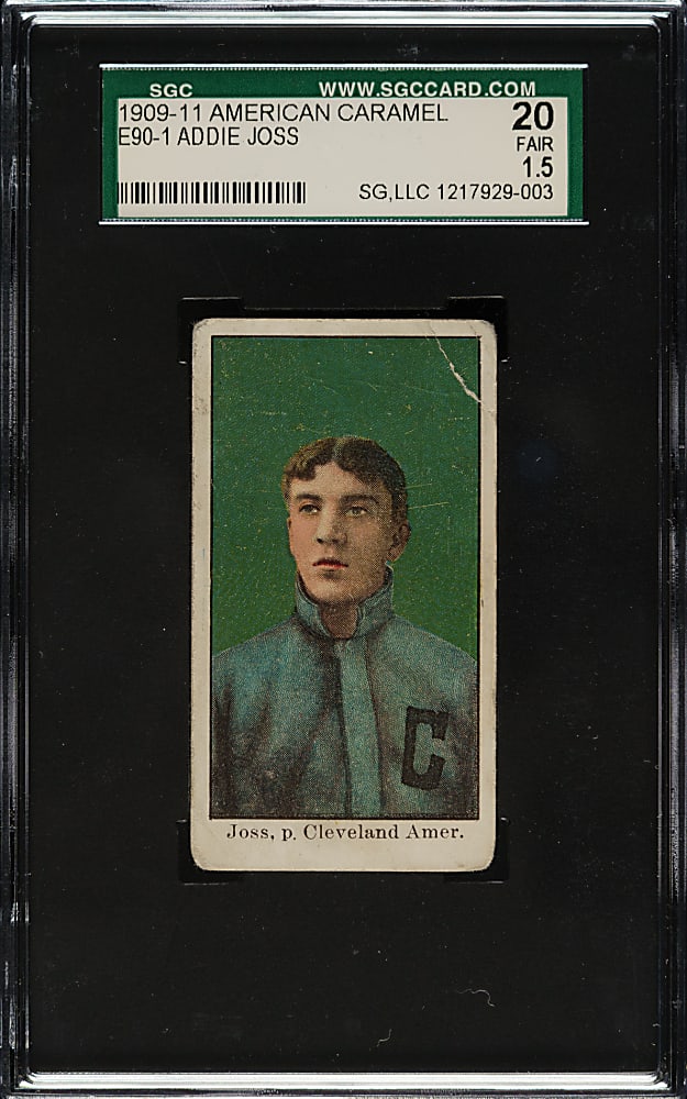 1909-1911 E90-1 American Caramel Addie Joss Portrait SGC FAIR 20