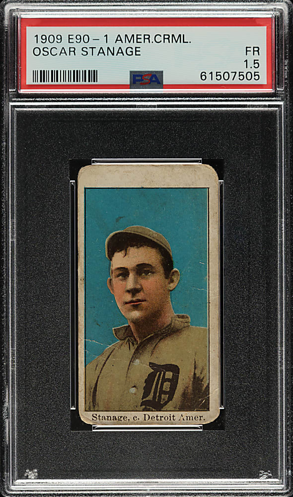 1909-1911 E90-1 American Caramel Oscar Stanage PSA FAIR 1.5