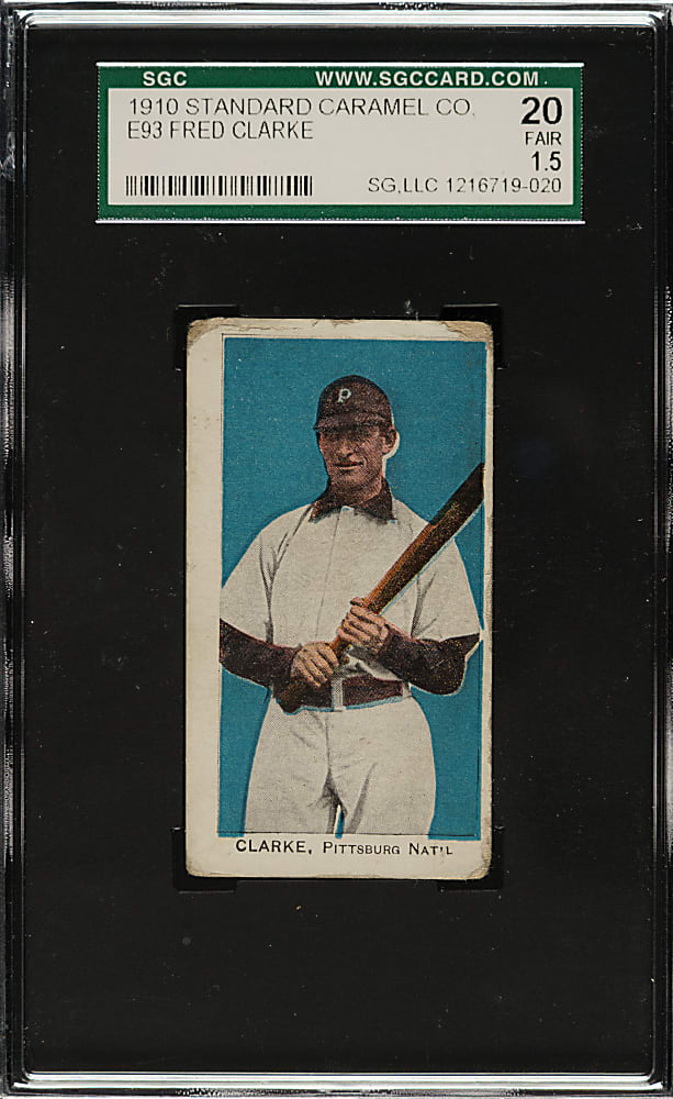 1910 E93 Standard Caramel Fred Clarke SGC FAIR 20