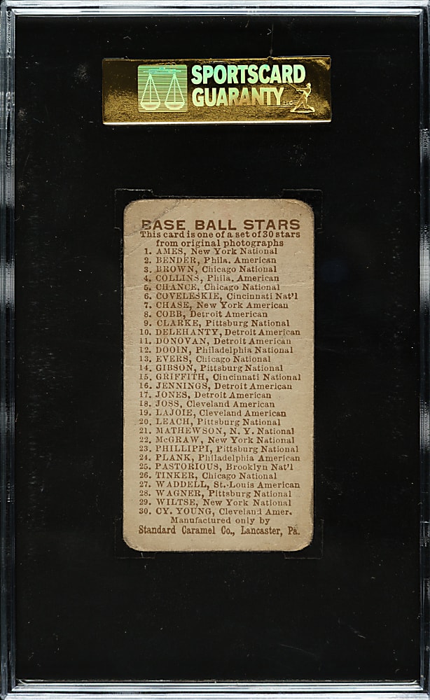 1910 E93 Standard Caramel Chief Bender SGC POOR 10