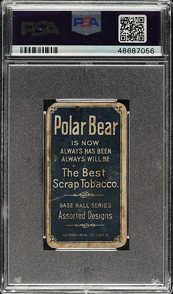 1909-1911 T206 White Border Hunky Shaw PSA Authentic - Polar Bear Back