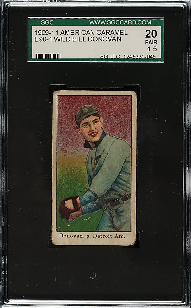 1909-1911 E90-1 American Caramel Wild Bill Donovan SGC FAIR 20