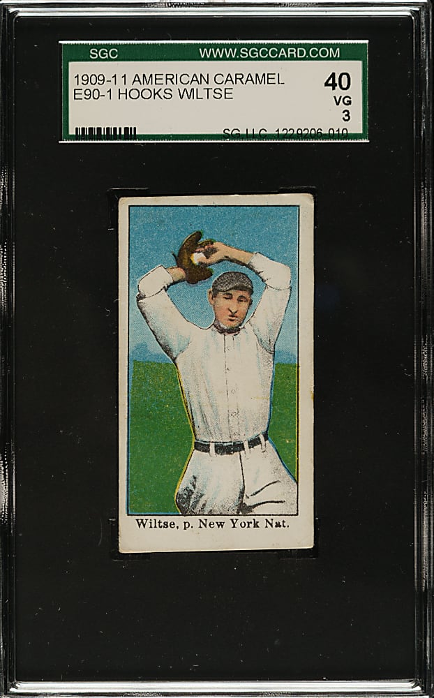 1909-1911 E90-1 American Caramel Hooks Wiltse SGC VG 40