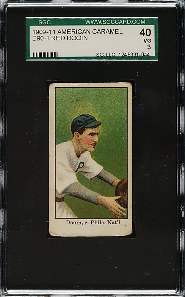1909-1911 E90-1 American Caramel Red Dooin SGC VG 40