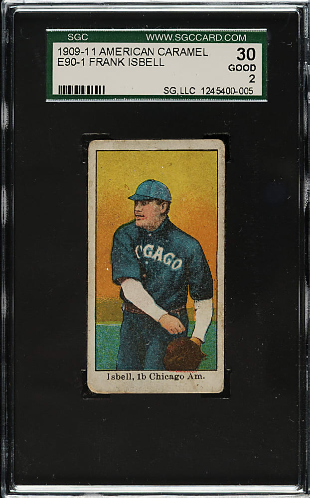 1909-1911 E90-1 American Caramel Frank Isbell SGC GOOD 30