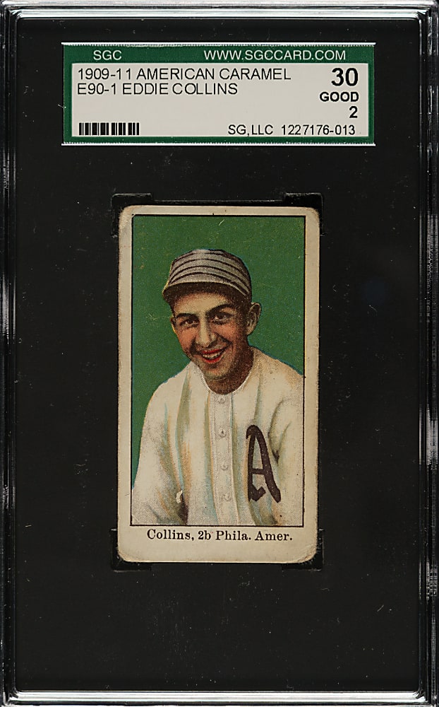 1909-1911 E90-1 American Caramel Eddie Collins SGC GOOD 30