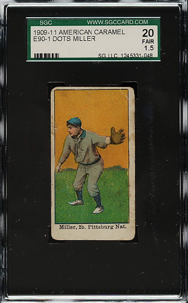 1909-1911 E90-1 American Caramel Dots Miller SGC FAIR 20