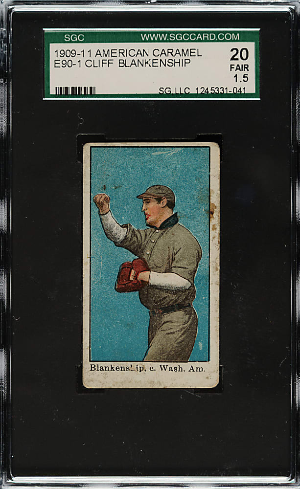 1909-1911 E90-1 American Caramel Cliff Blankenship SGC FAIR 20