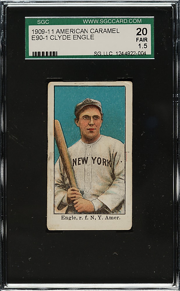 1909-1911 E90-1 American Caramel Clyde Engle SGC FAIR 20