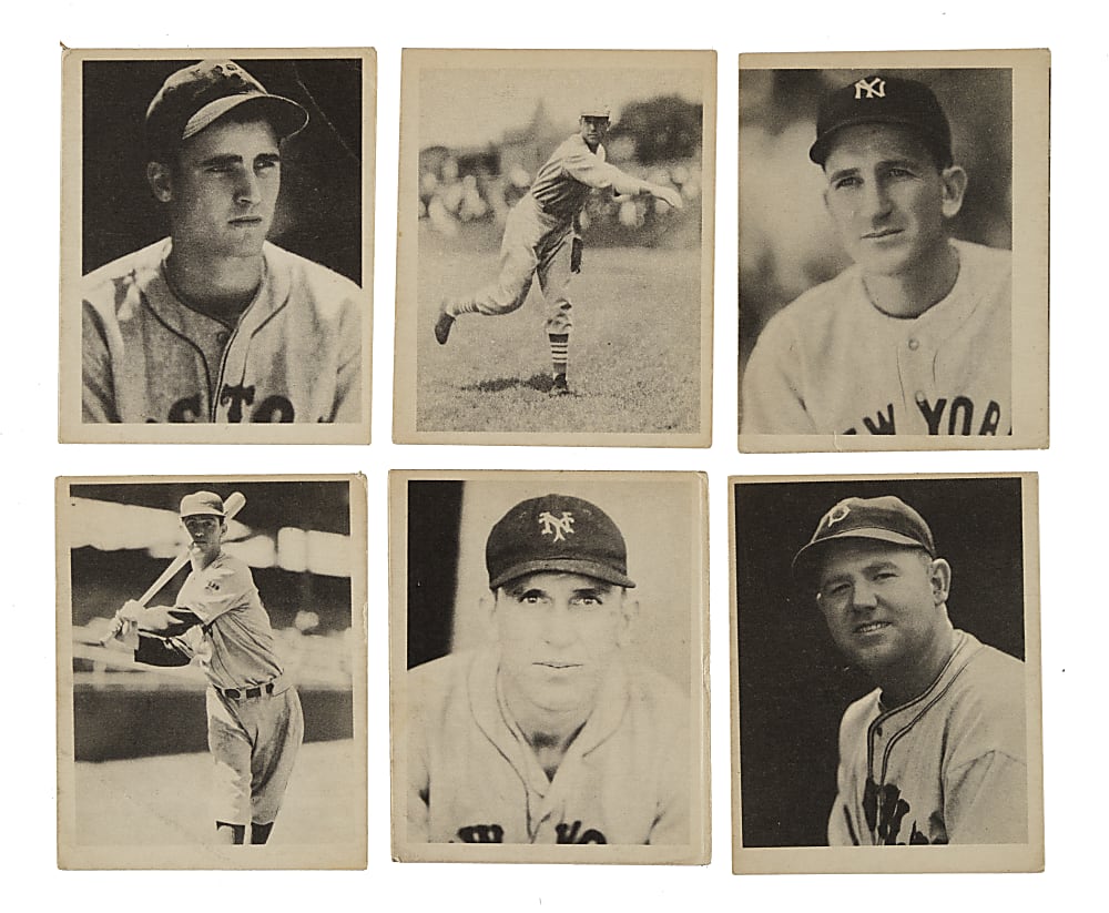 1939 R334 Play Ball Collection (10) Including Bobby Doerr, Lloyd Waner and Mel Ott - All Sample Backs