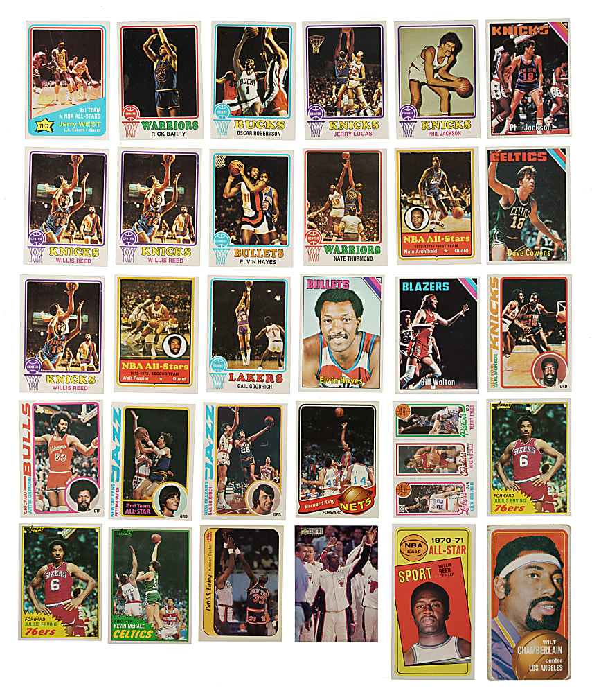 1970 to 1997 Topps, Fleer, and Upper Deck Basketball Collection (57)
