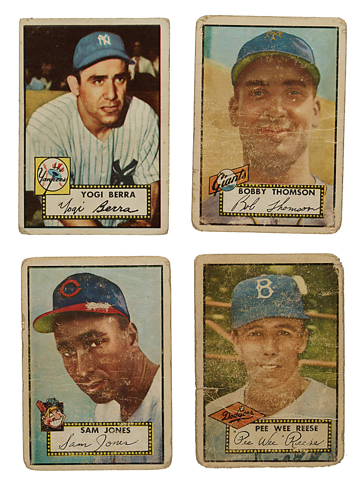 1952 Topps Collection (17) Including Yogi Berra and 11 High Numbers