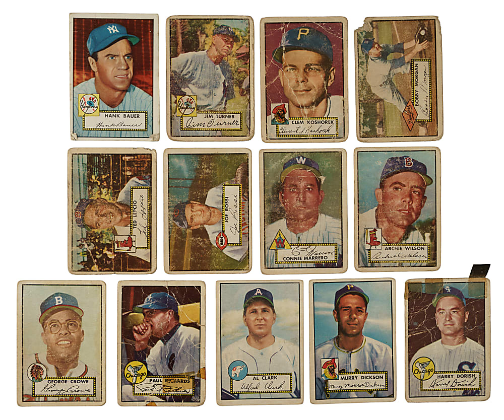 1952 Topps Collection (17) Including Yogi Berra and 11 High Numbers