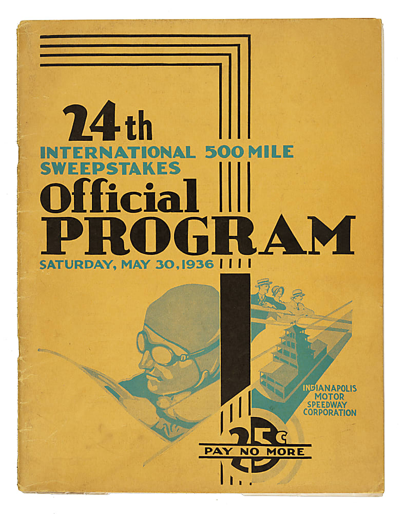 1936 Indianapolis 500 Program