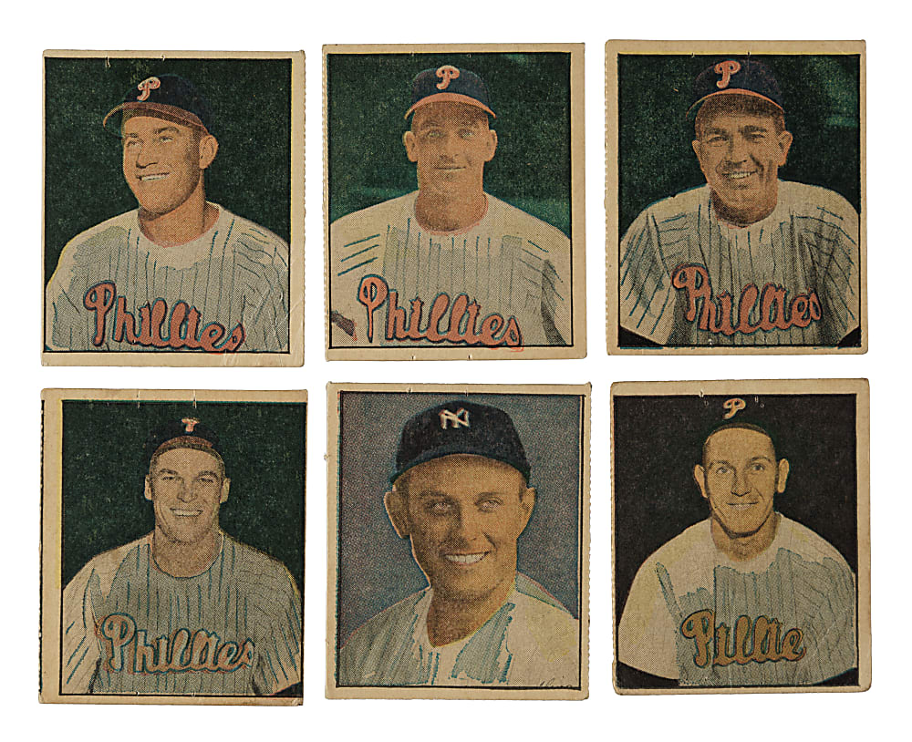 1951 Berk Ross Collection (10) Including Stan Musial and Ralph Kiner