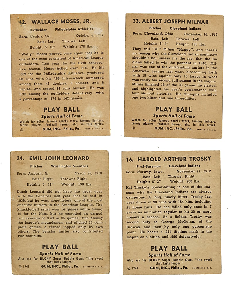 1941 R336 Play Ball Collection (29)