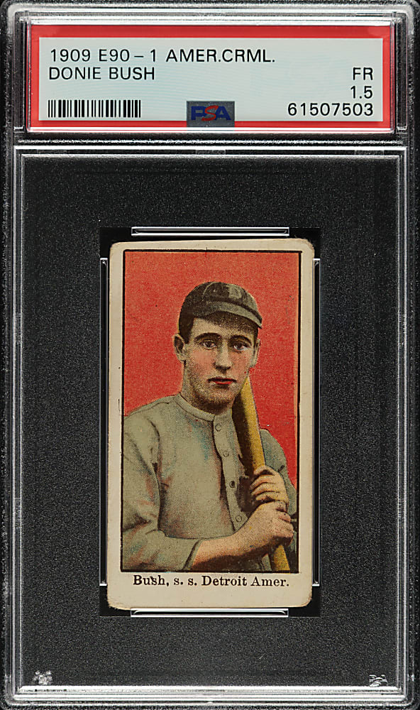 1909-1911 E90-1 American Caramel Donie Bush PSA FAIR 1.5