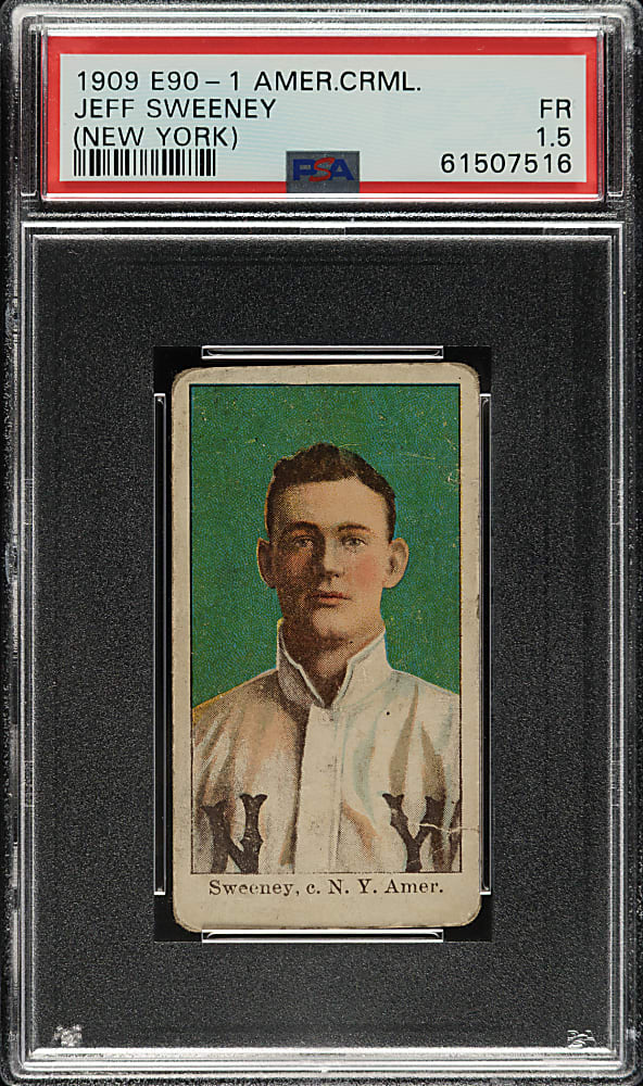 1909-1911 E90-1 American Caramel Jeff Sweeney PSA FAIR 1.5