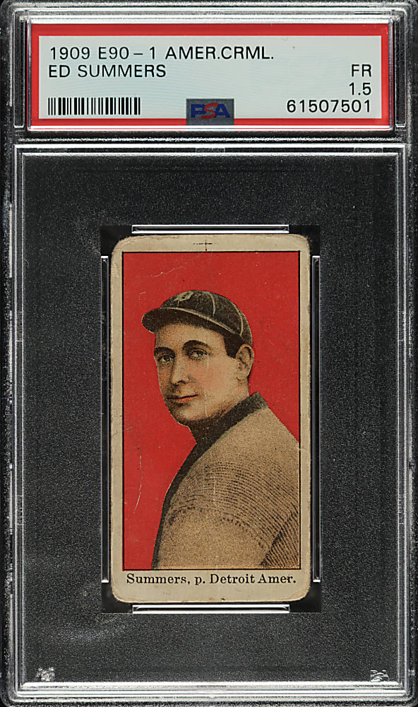 1909-1911 E90-1 American Caramel Ed Summers PSA FAIR 1.5