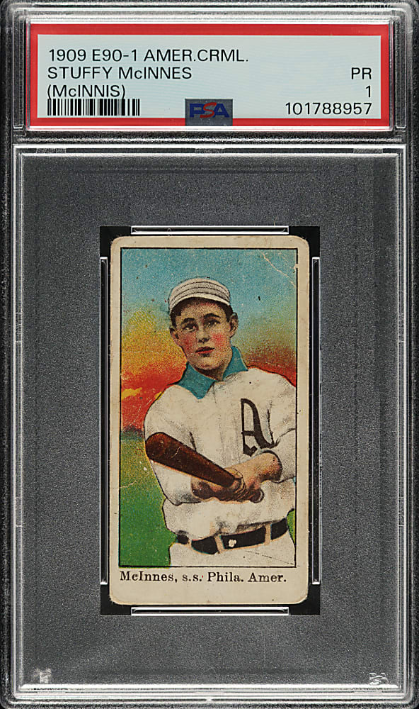1909-1911 E90-1 American Caramel Stuffy McInnis PSA POOR 1