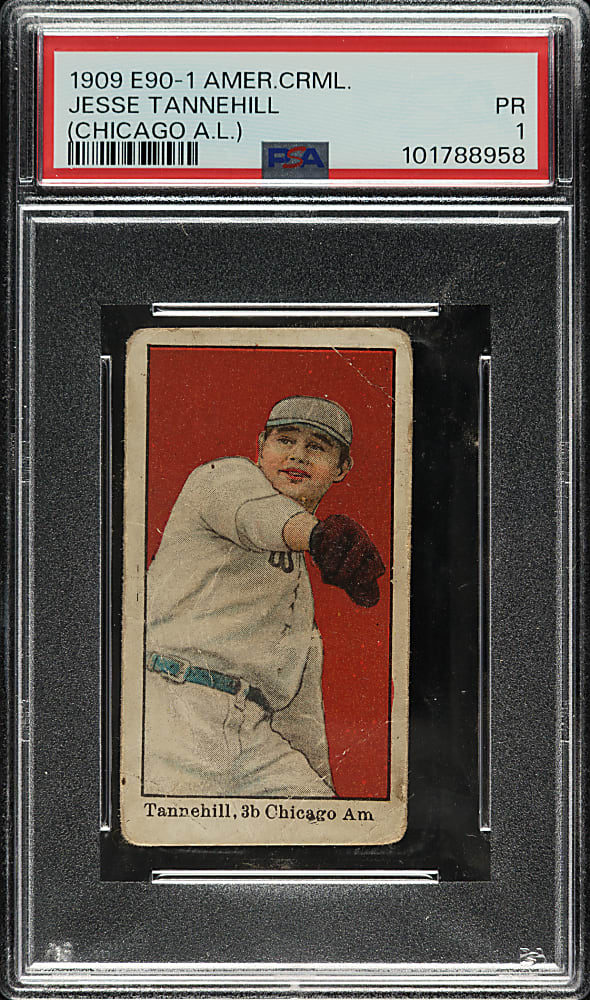 1909-1911 E90-1 American Caramel Jesse Tannehill PSA POOR 1