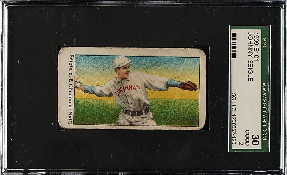 1909 E101 Anonymous "Set of 50" Johnny Siegle SGC GOOD 30