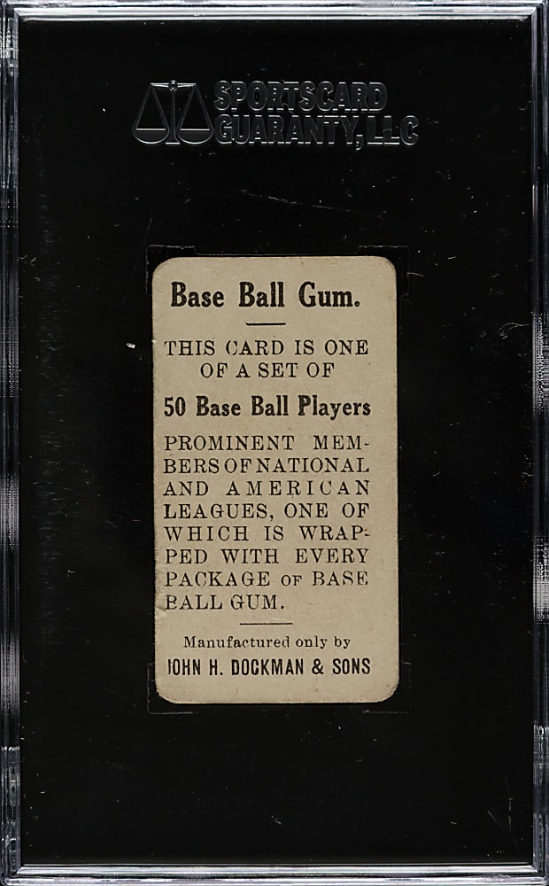 1909 E92 Dockman & Sons Larry Doyle with Bat SGC GOOD 30