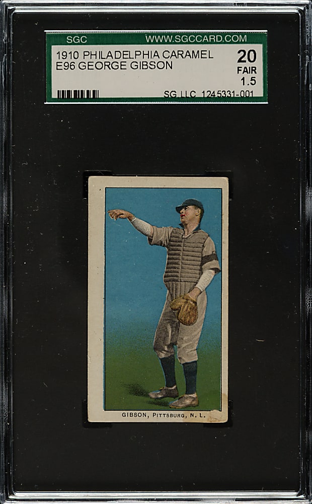1910 E96 Philadelphia Caramel George Gibson SGC FAIR 20