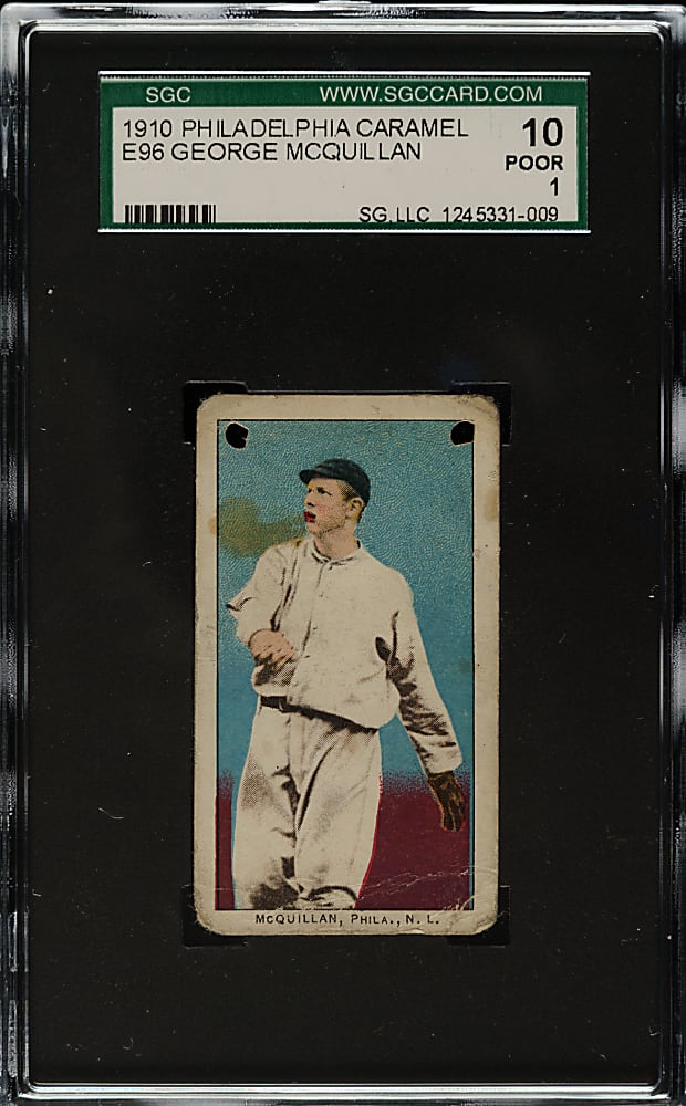 1910 E96 Philadelphia Caramel George McQuillan SGC POOR 10