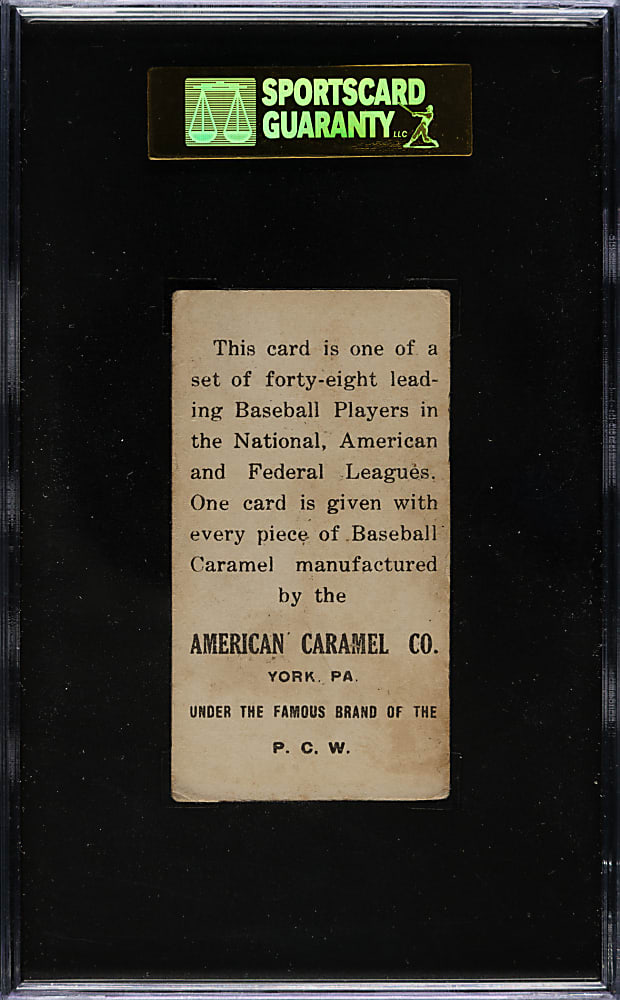 1915 E106 American Caramel Heinie Zimmerman SGC VG 40