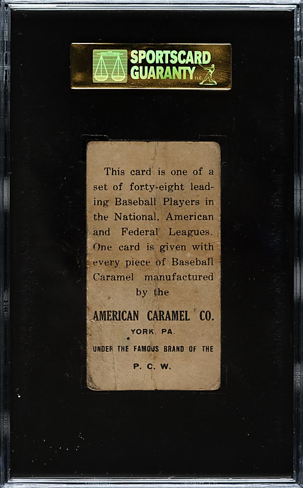 1915 E106 American Caramel Rube Marquard SGC POOR 10