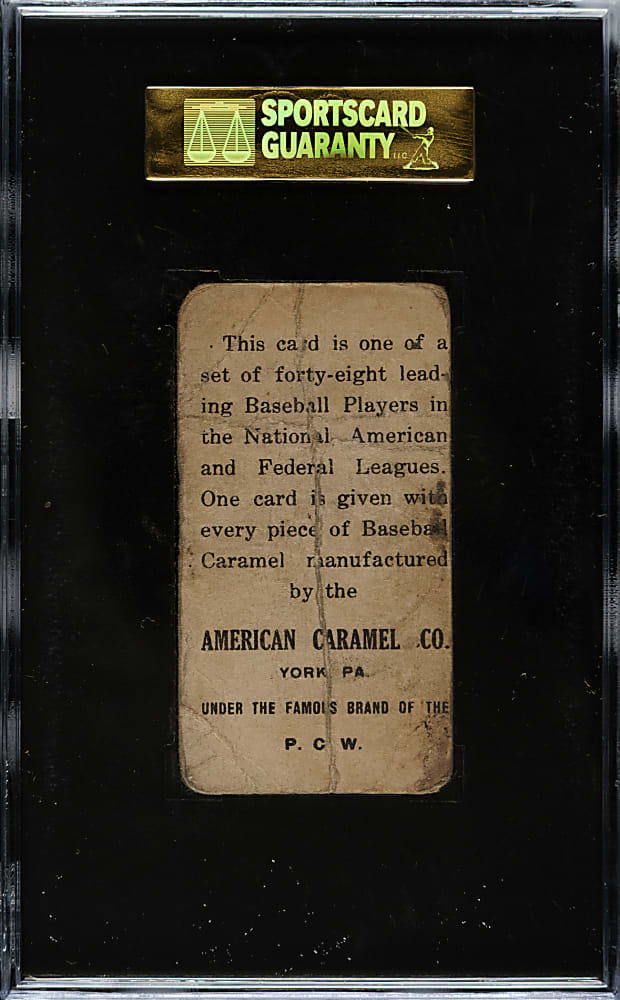 1915 E106 American Caramel Joe Tinker Batting SGC POOR 10