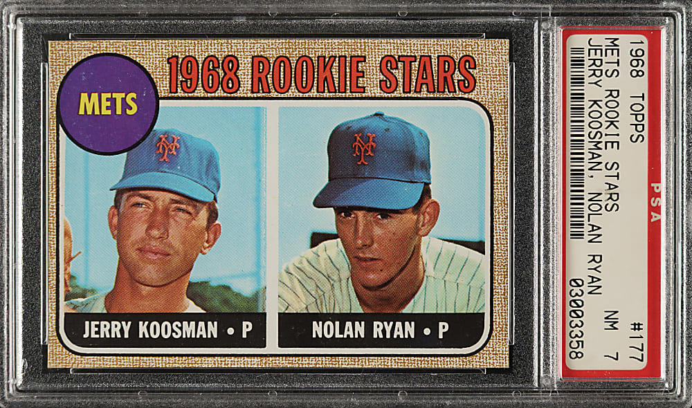 1968 Topps #177 Nolan Ryan Rookie PSA NM 7