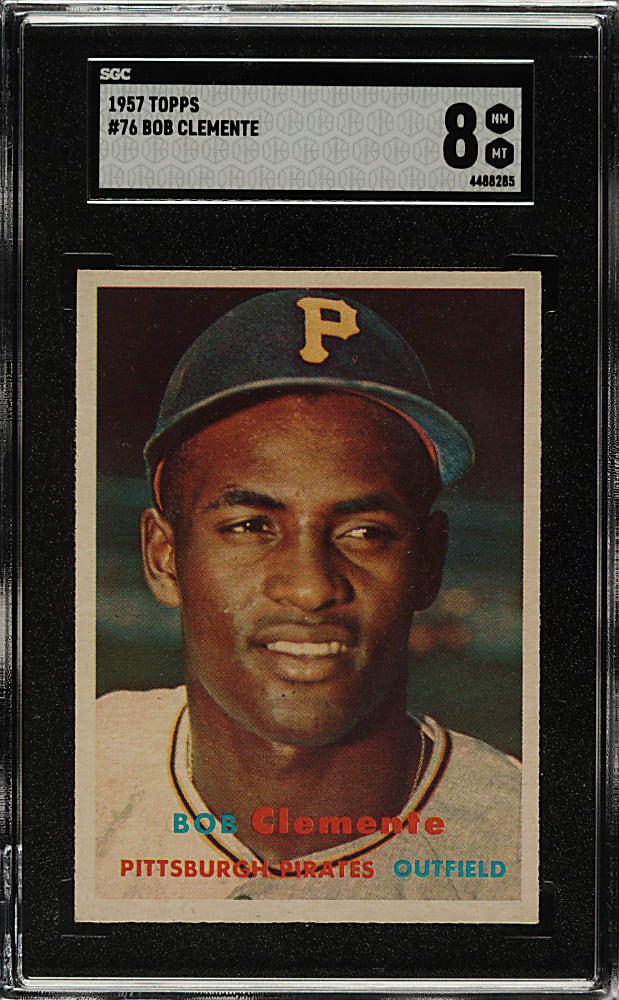 1957 Topps #76 Roberto Clemente SGC NM/MT 8