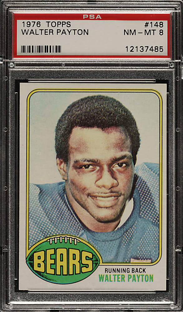 1976 Topps Football #148 Walter Payton Rookie PSA NM-MT 8