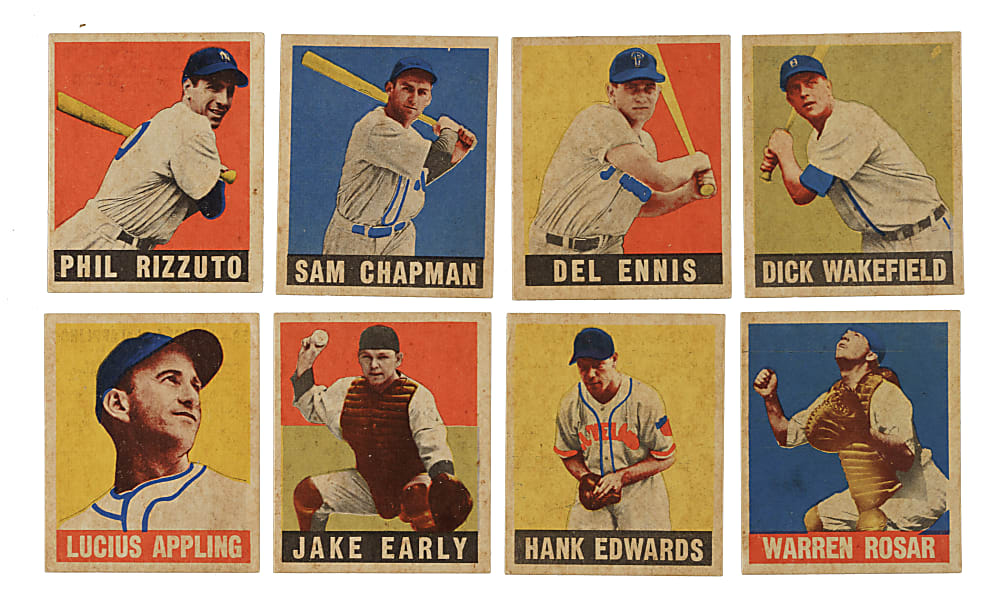 1948-1949 Leaf Collection (8) Including Phil Rizzuto and Luis Appling