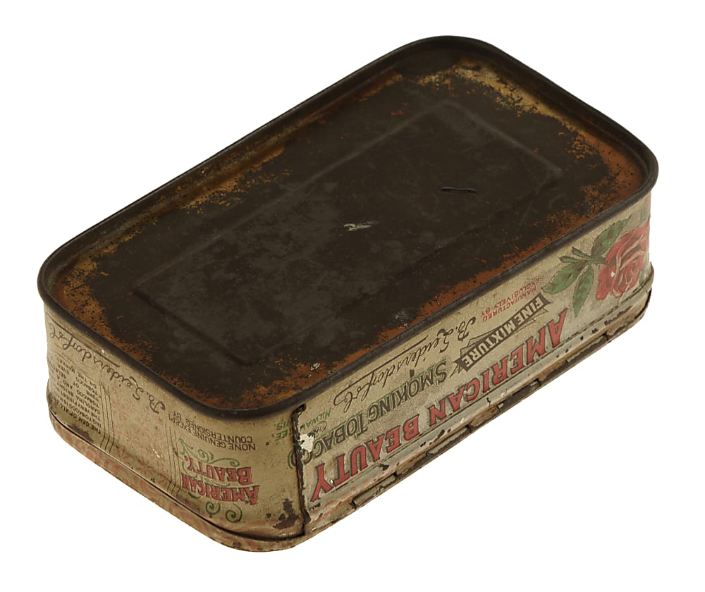 Vintage American Beauty Tobacco Tin