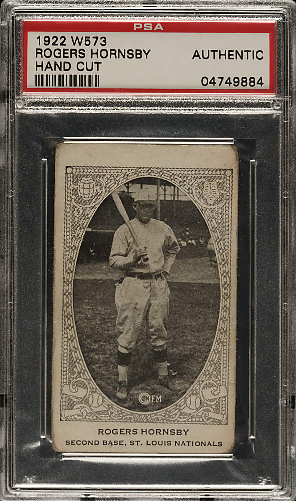 1922 W573 Rogers Hornsby PSA Authentic