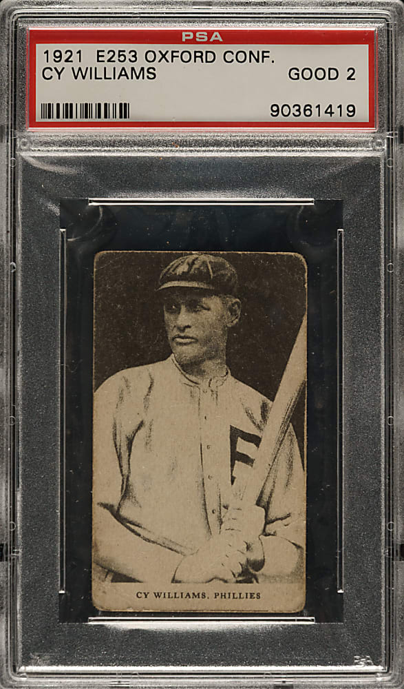 1921 E253 Oxford Confectionery Cy Williams PSA GOOD 2