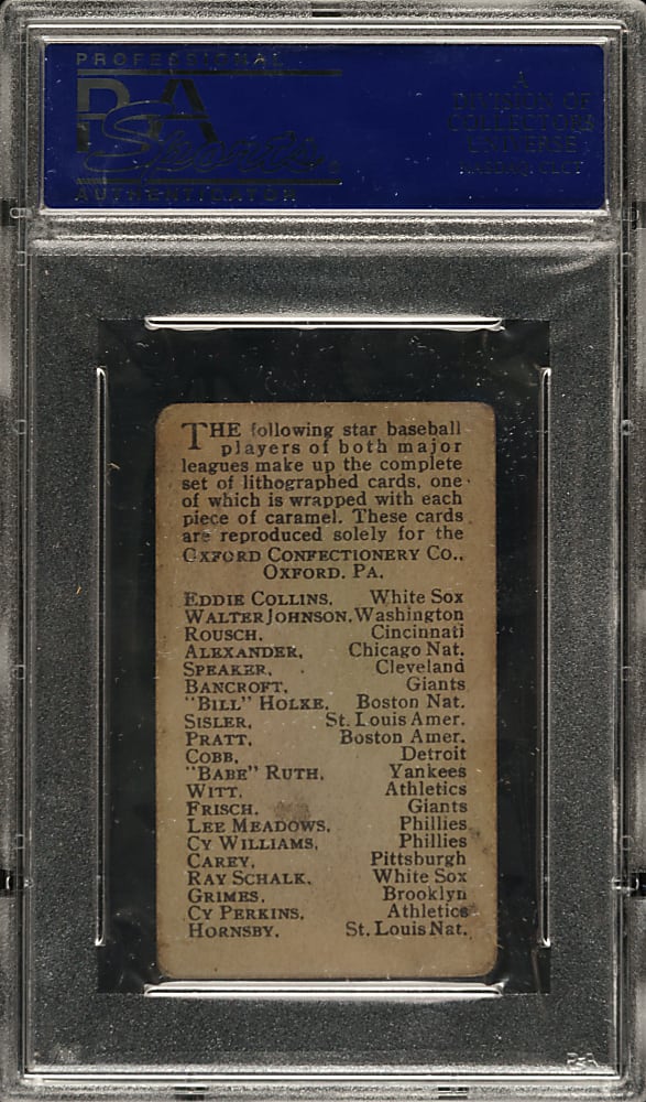 1921 E253 Oxford Confectionery Cy Williams PSA GOOD 2