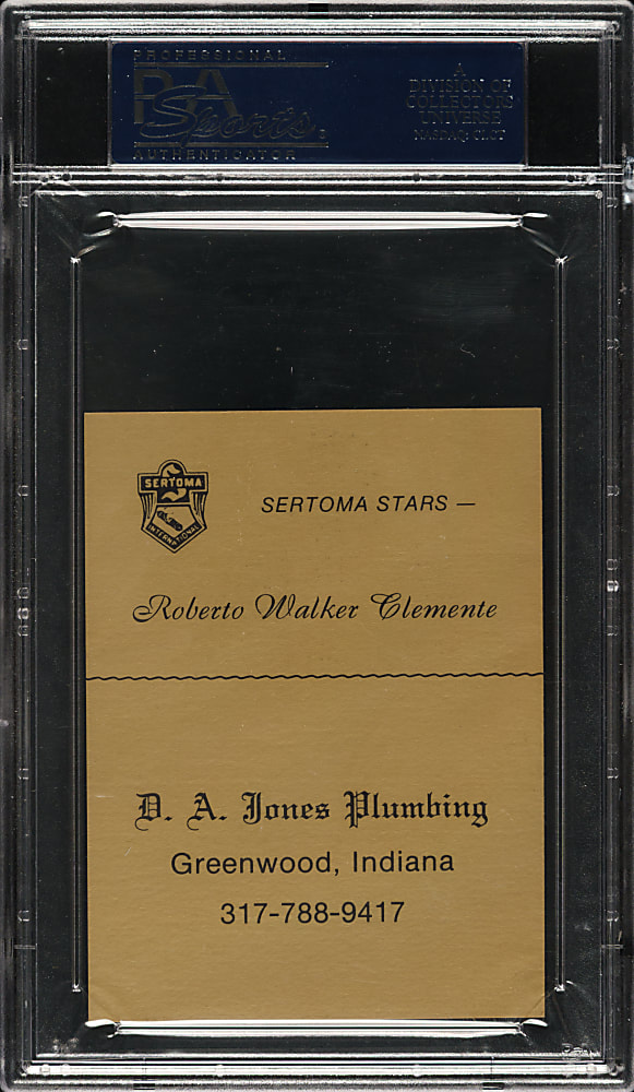 1977 Sertoma Stars Roberto Clemente PSA NM-MT 8