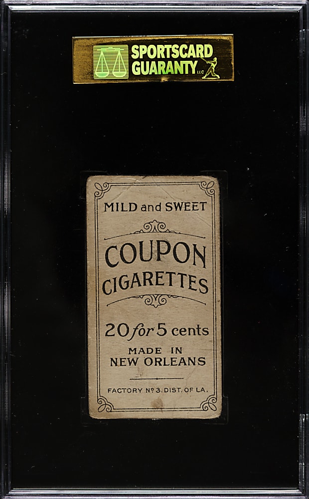 1914 T213 Coupon Cigarettes (Type 2) George Mullin Indianapolis SGC GOOD 30